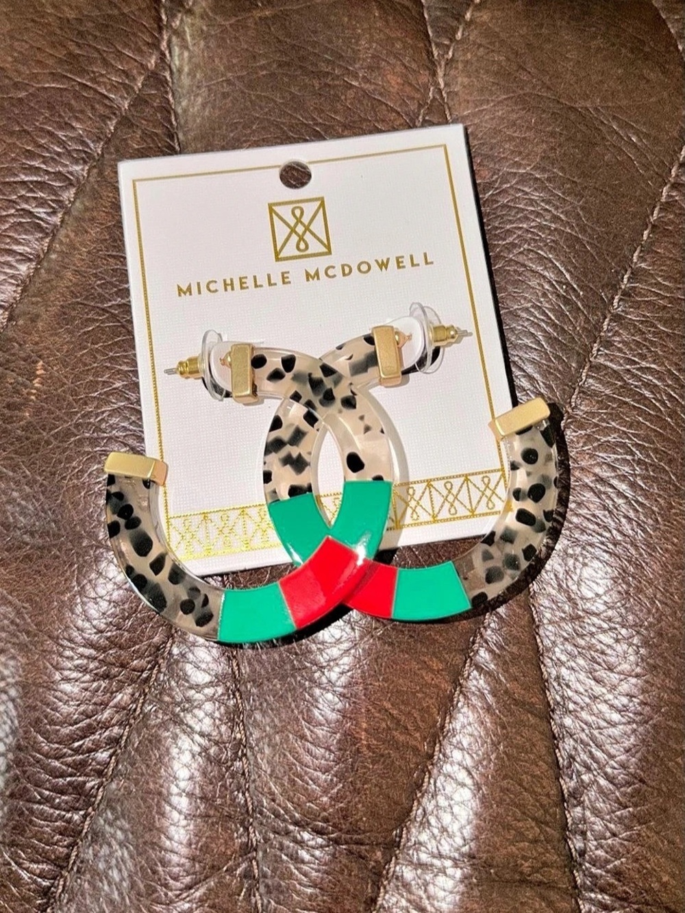 Michelle McDowell Melody - Christmas Earrings Christmas Earrings in Green & Red